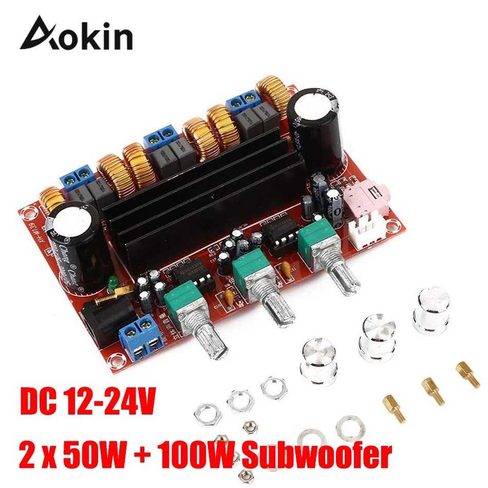 

Tpa3116 2.1 Digital Audio Amplifier Board Xh-hm139 Tpa3116d2 Subwoofer Speaker Power Amplifiers Dc12v-24v 2*50w Subwoofer 100w