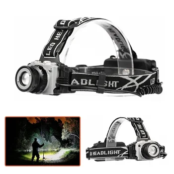 

Waterproof Head Torch flashlight Head lamp Fishing Hunting Light 8000LM Cree XM-L T6 Led Headlamp Zoomable Headlight