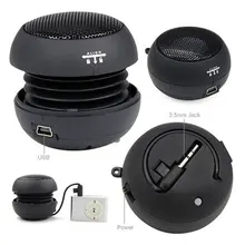 Мини Burger стерео USB PC Выделенный сабвуфер перезаряжаемый динамик черный