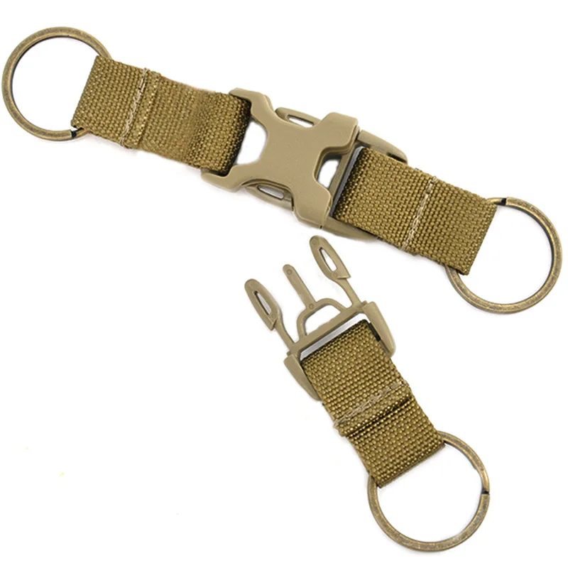 

2pcs Meetee Outdoor Ring Multi-function Belt Buckle Carabiner Backpack Snap Webbing Clips Hanging Keychain