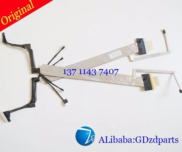 10pcs Wholesale price free Shipping New laptop Lcd cable for hp DV7 LCD PN:DC02000IA00(China (Mainland))