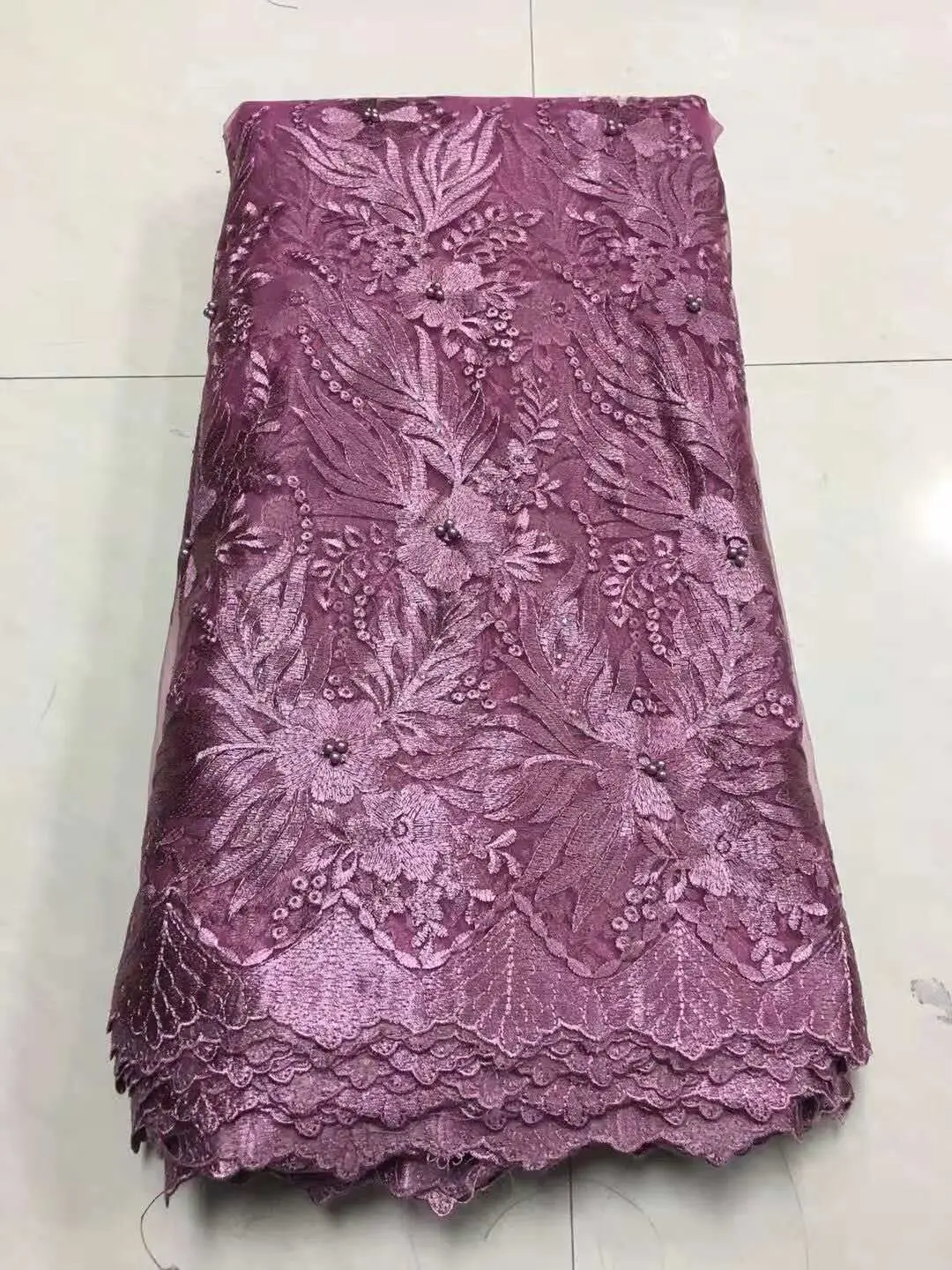 

Royal Blue African Lace Fabric 2019 High Quality Lace French Mesh Fabric Beaded Stones Nigerian Swiss Lace Fabrics for Dress A35