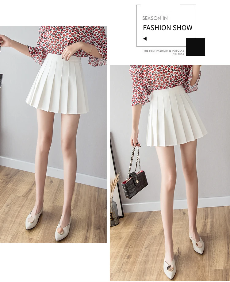 Студенческие мини юбки плиссированные школьные юбки девушки Асимметричная юбка с подкладкой для женщин