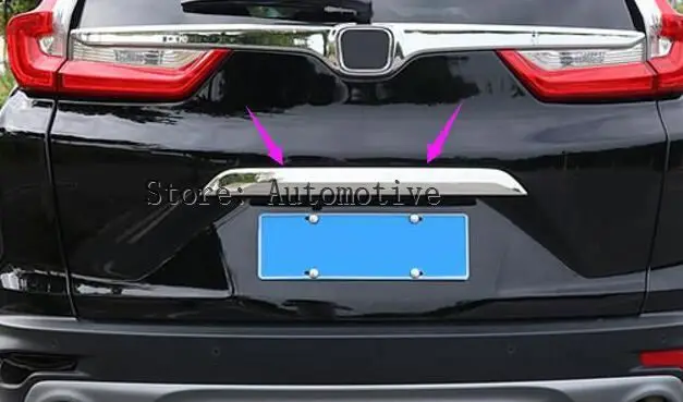Для Honda CRV CR-V 2017 2018 крышка багажника из нержавеющей стали декоративная отделка 1