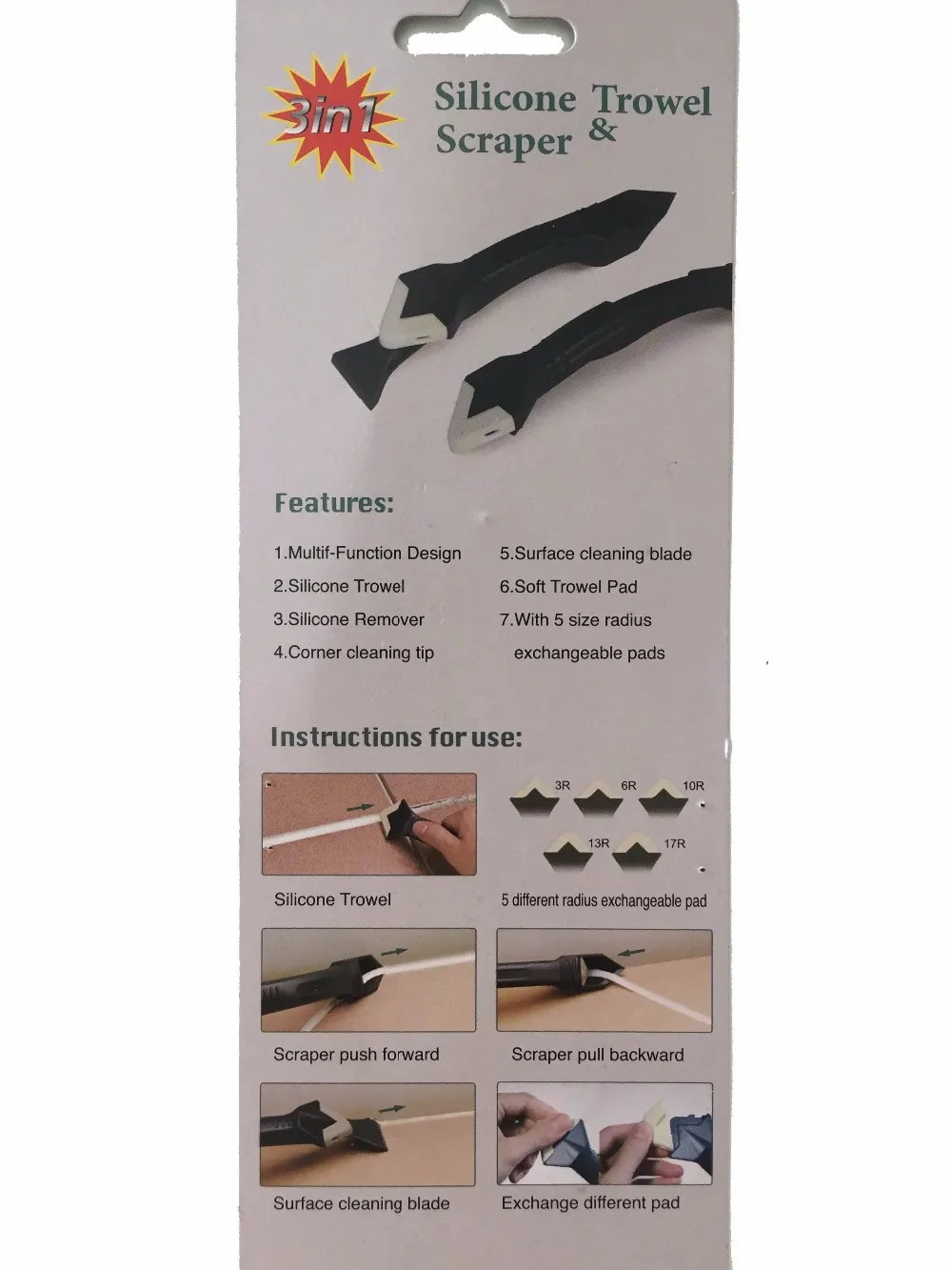 Многофункциональный силиконовый шпатель и скребок|multi-functional|trowel |
