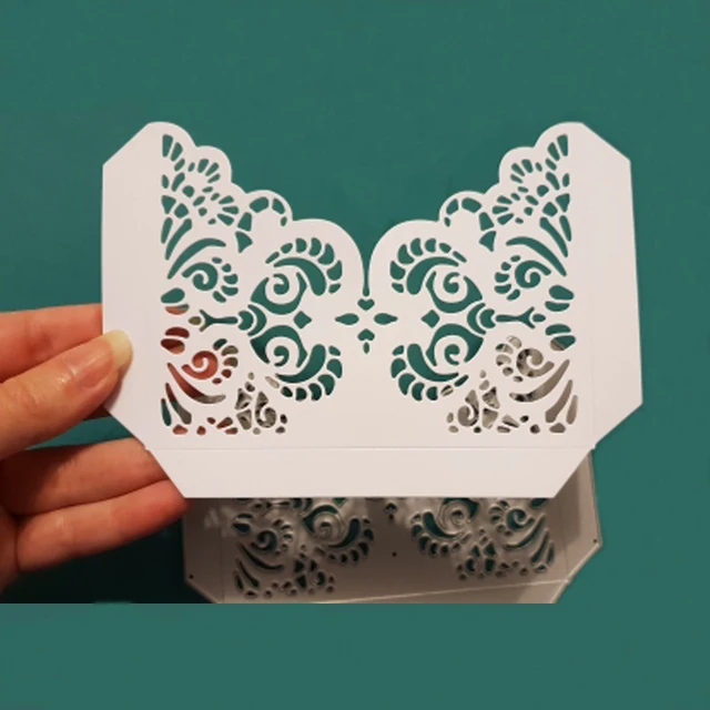 Flourish Lace Pocket paper Craft Die cut metal Cutting Dies
