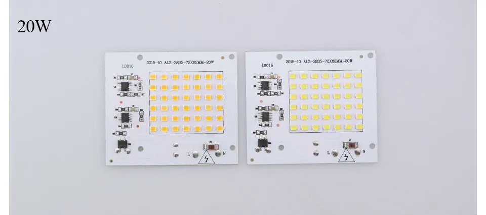 Светодиодный чип-бусина Smart IC SMD 220 В 10 Вт 20 Вт 30 Вт 50 Вт 90 Вт для наружного прожектора чипы из бисера холодный белый теплый белый