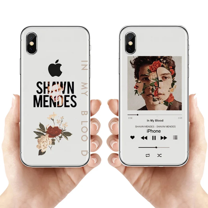 

Shawn Mendes In My Blood Youth caso de telefone para o iphone X XR XS Max 8 7 6 s Plus 5S cases de telefone Borda Fundas Coque