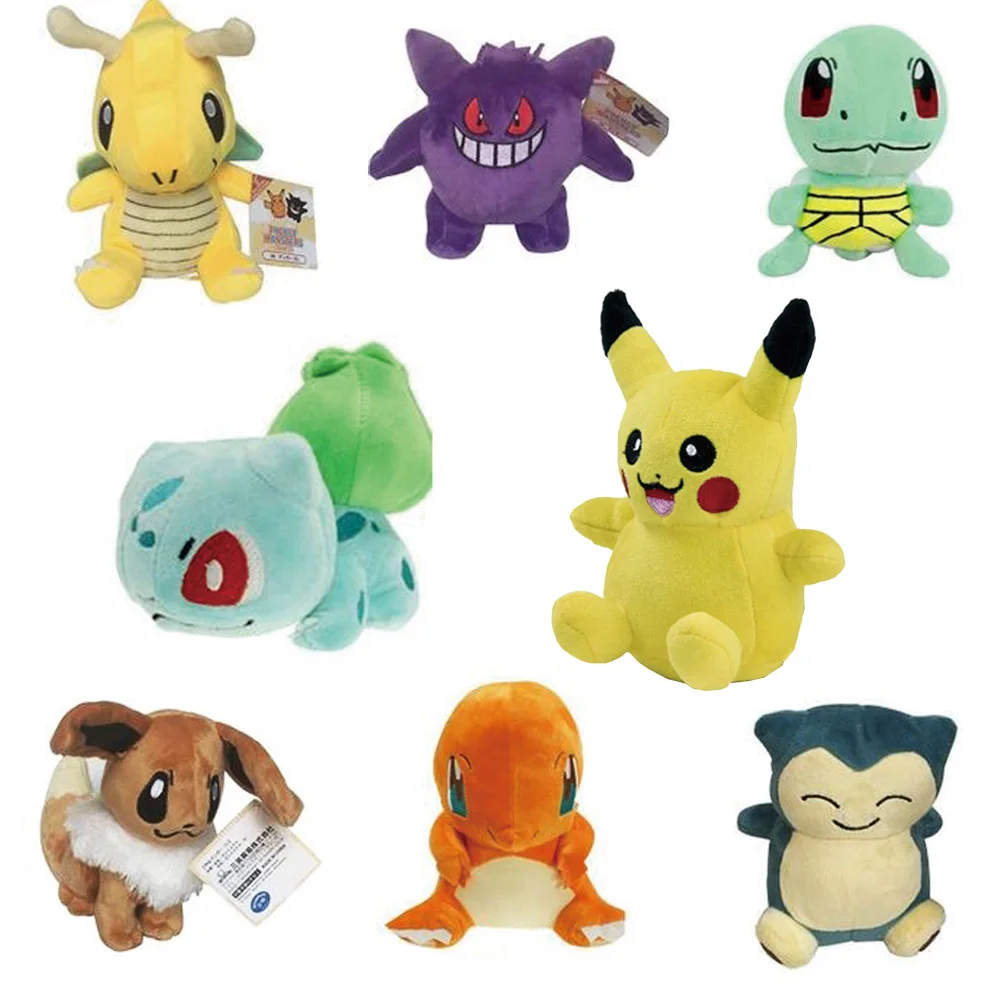 Plush Mini Toypia 12 Style Charmander Gengar Bulbasaur Dragonite Snorlax 13 20cm Figure font b Toy