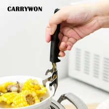 

CARRYWON Creative Home Stainless Steel Mention Plate Device Anti-hot Protective Folder Dishes Clip Opener Kitchen Gadget