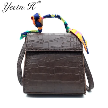 

Yeetn.H New Arrival Fashion Women Bag Alligator PU Leather Vintage HandBag Scarves Women Messenger Bags Free Shipping M7440