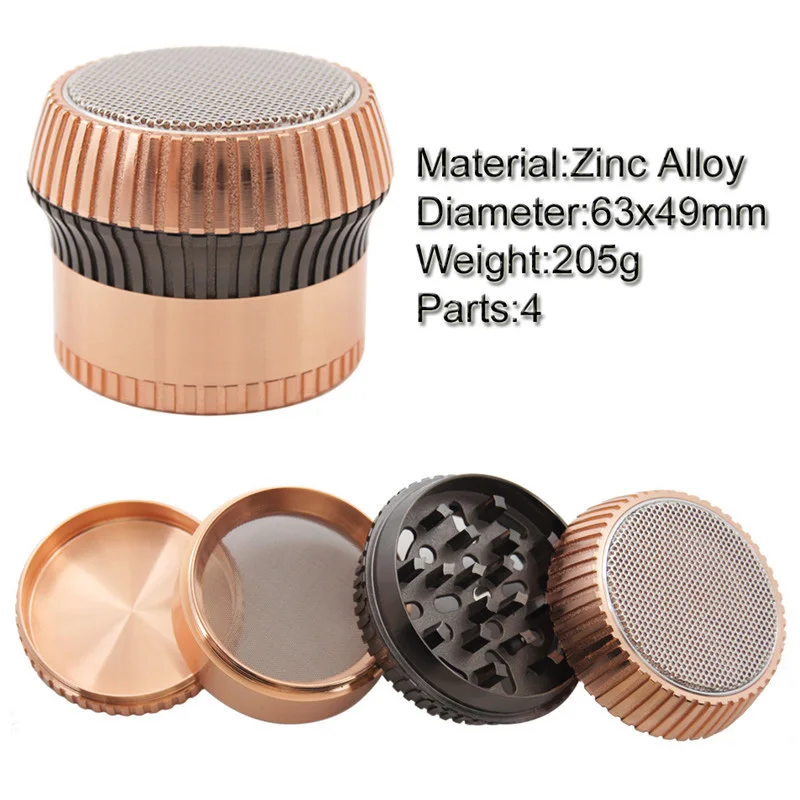 

Big Herb Grinder 63mm 4layer Metal Grinder Tobacco Smoke Smoking Pipe Accessories Wiet Crusher