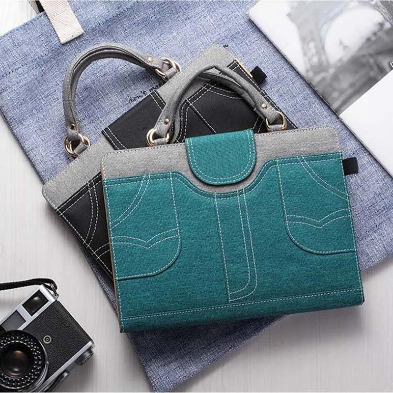 

Tablet Case For ipad Mini 4 Fashion Clamshell Denim multi-angle support Smart protective Case Cover For Apple ipad Mini 4 Bags