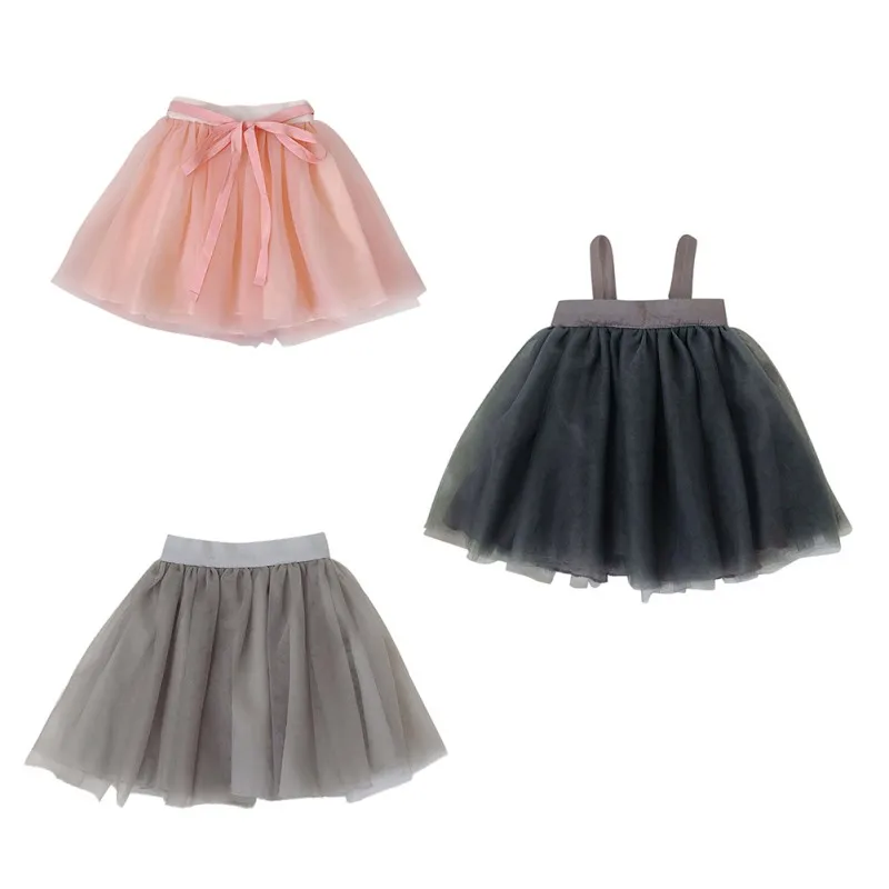 

Girls Kids Children New Draped Casual Mesh Cotton Two Ways To Wear A-Line Solid Summer Sleeveless Dress