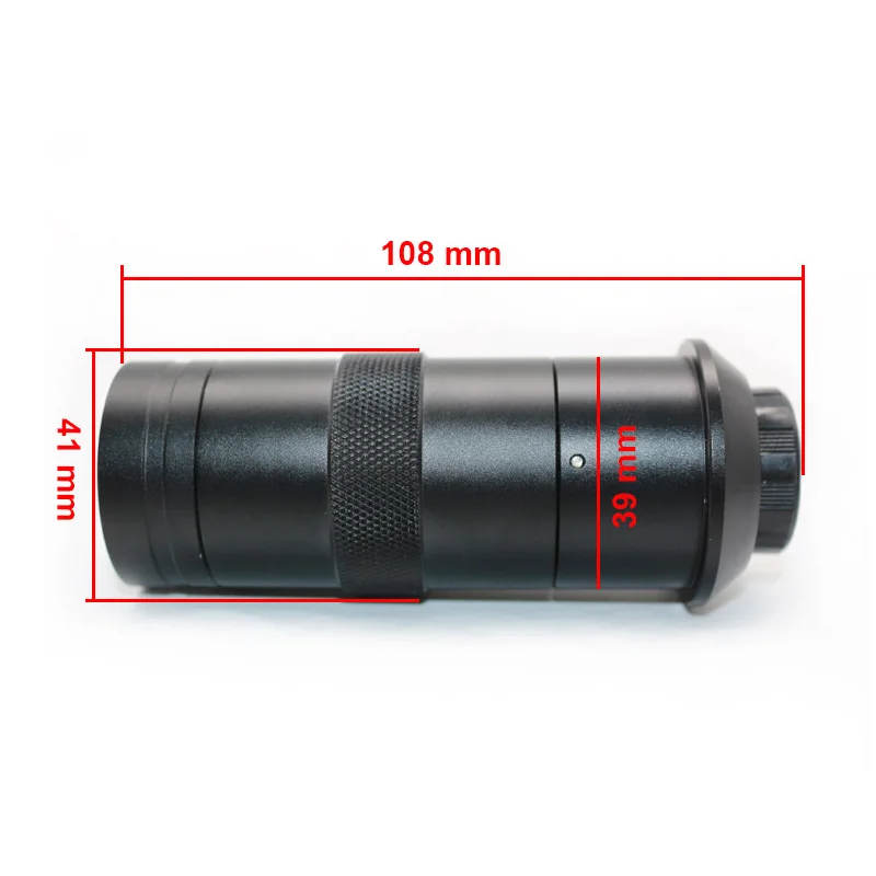 100X Industrial Microscope Optical Lens C-mount Zoom Monocular Lens Eyepiece for USB Industrial Camera Zoom Ratio 15:1