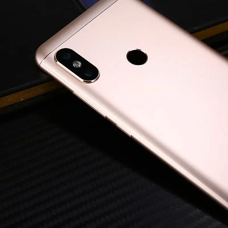 Корпус для Xiaomi Redmi Note 5 Pro Note5, металлическая задняя крышка для батареи, запасная часть, чехол с кнопками для объектива