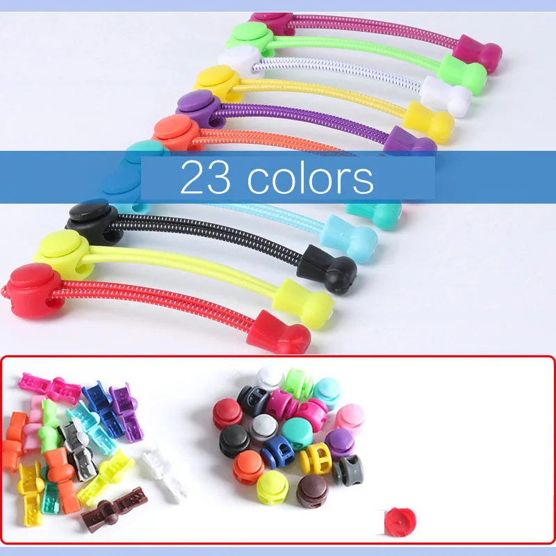 1 Pair No Tie Locking Shoelaces Elastic Unsiex Women Men children Trainer Running Athletic Sneaker Shoe Laces Fit Strap Shoelace