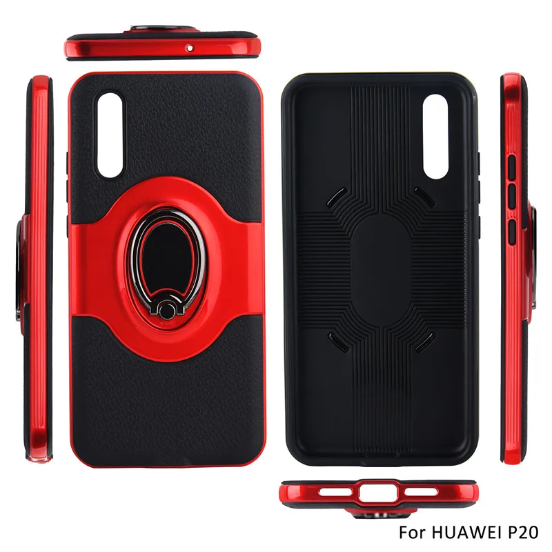 

For Huawei Y3 Y5 2017 P10 Plus P10 mate10 P20 mate20 lite P20 mate10 mate20 pro Magnetic 360 Degree Ring Bracket Ultra Thin Case