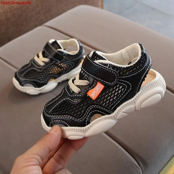 HaoChengJiaDe/брендовые Детские сандалии для девочек и мальчиков; новые летние сандалии для маленьких девочек; нескользящая пляжная обувь для малышей; европейские размеры 21-30