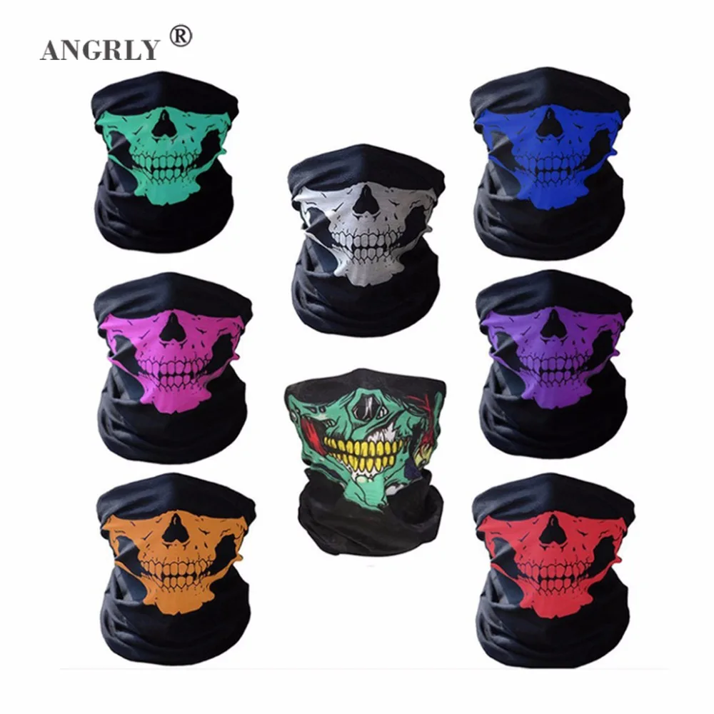 

14 Styles Motorcycle Skull Ghost Face Windproof Mask Beanie Hat Outdoor Sports Warm Ski Mask Caps Bicycle Bike Bonnet Scarf Man