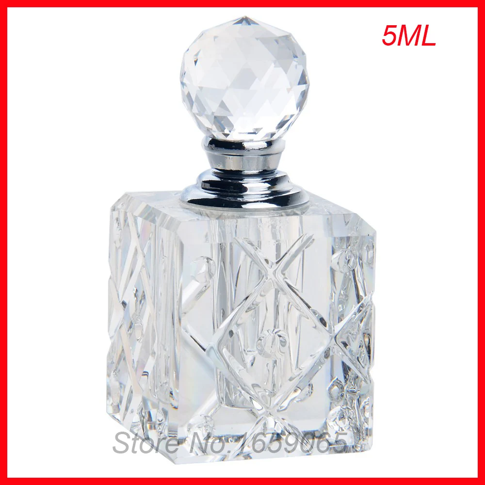 NEW 5ml cosmetics perfume bottle crystal glass essential oil makeup