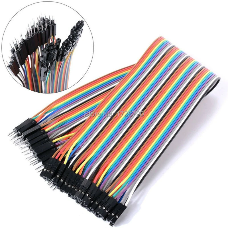 Details about   Breadboard Jumper Wires 4-Pin 30cm Female to Tined Tip Cable for Arduino