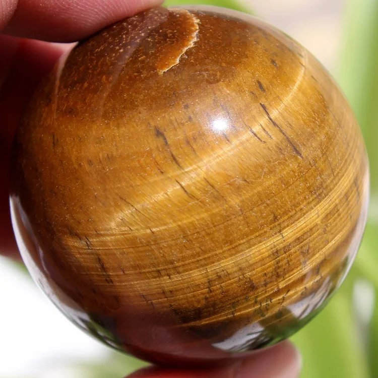 45mm Natural tiger eye crystal ball top quality quartz crystal tiger
