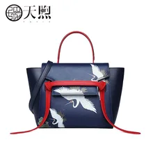 Известный бренд, высокое качество, коровья кожа, женская сумка, женская сумка, сумка, новая вышивка, ручная сумка, сумка через плечо