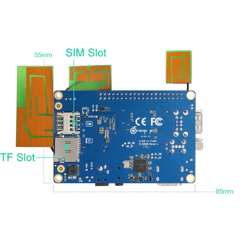 Оранжевый Pi 4G-IOT набор 4: оранжевый Pi 4G-IOT+ 2,8 V MIPI 540X960 RGB оранжевый Pi 4G-IOT 5,5 дюймовый сенсорный экран черный TFT lcd сенсорный экран