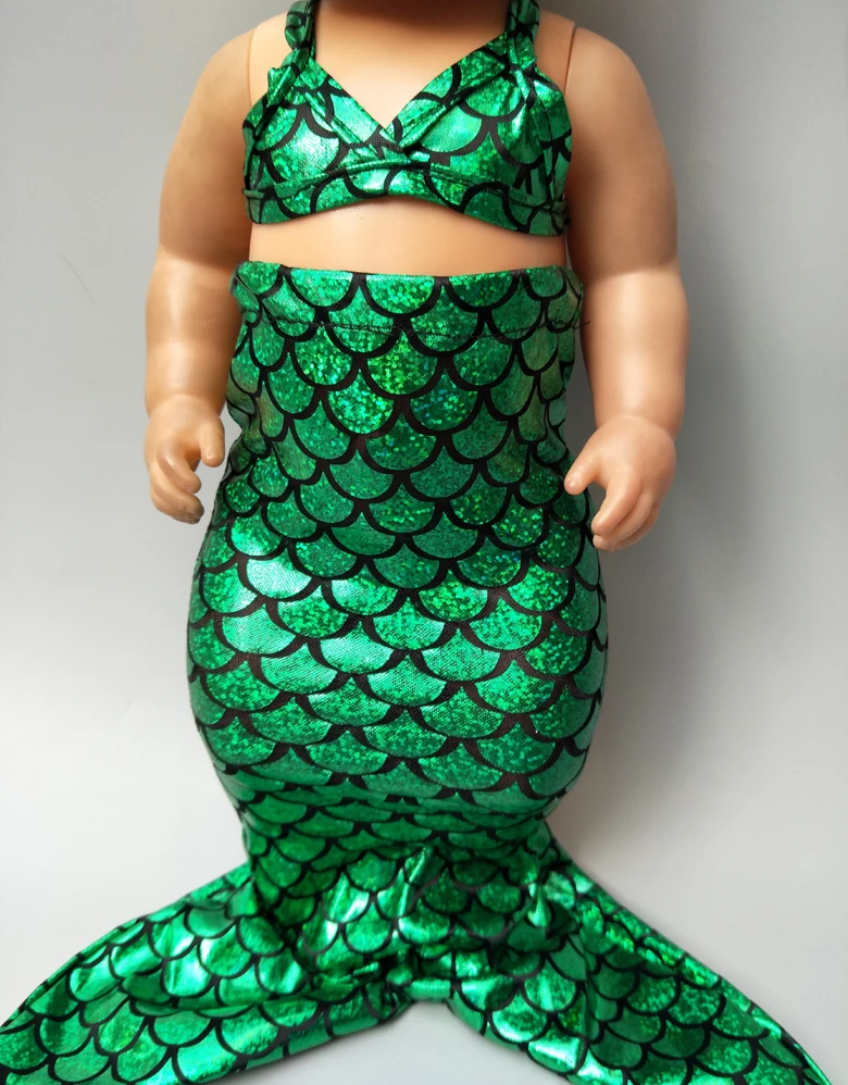 Подходит для 43 см born baby doll платье русалки 1" Кукла русалка юбка