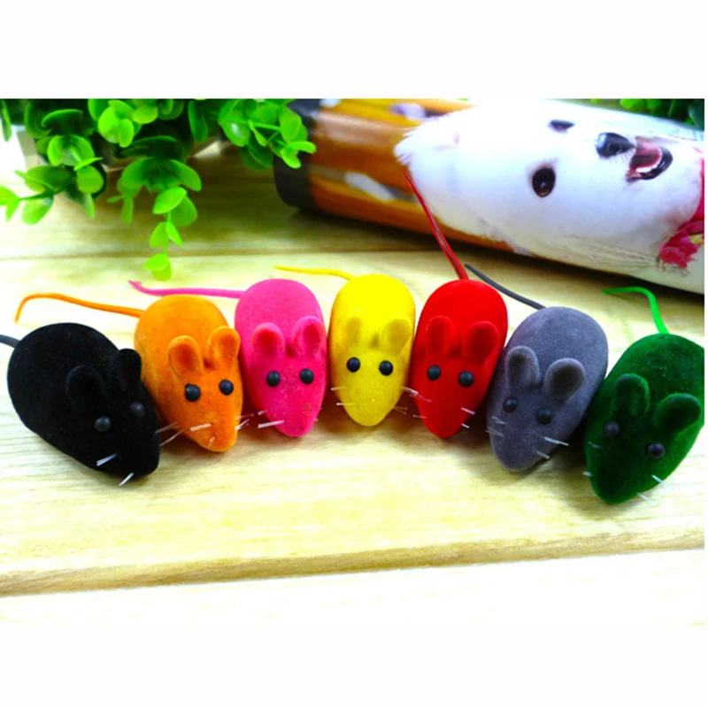 

1pcs Squeaky Squeaker Sound Chew Toy False Mouse Rat for Pet Cat Kitten Dog Puppy Playing Sounding Dolls Gift