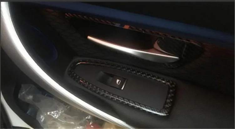 For BMW F20F21F30F341 Series 2 Series 3 Series gt carbon fiber window lift panel accessories (2)