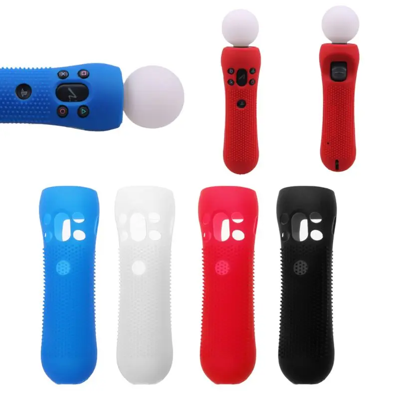 

Anti-slip Studded Silicone Rubber Cover Protective Skin Case for PS VR Move Motion Controller