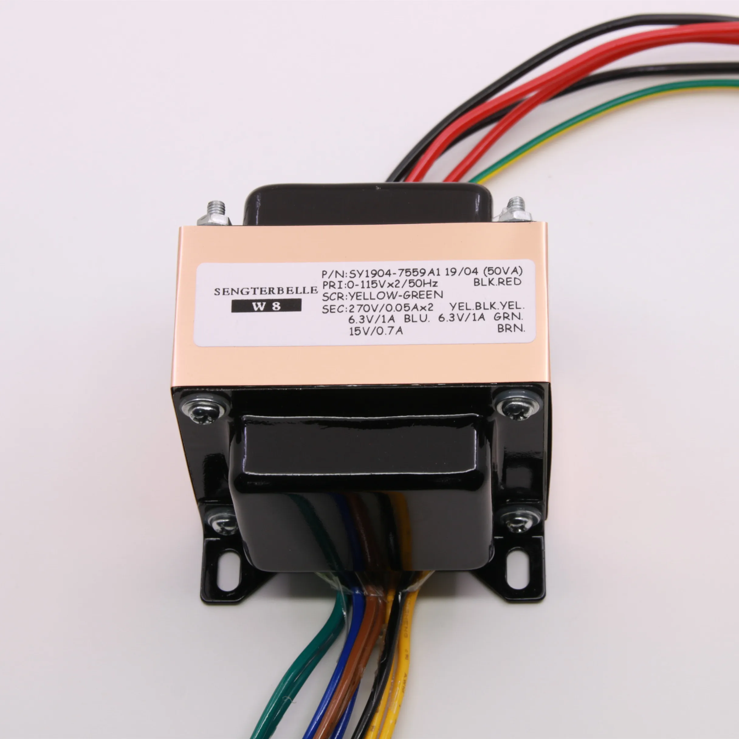 50ва (50 Вт) 270v-0-270в 6 3 в + 15 Чистый медный аудио hi-fi EI трансформатор для трубного