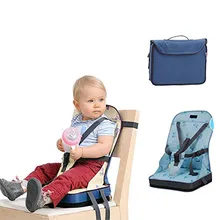 Útil Silla de comedor para bebé bolsa de asiento portátil para bebé Oxford tela a prueba de agua para niños de viaje plegable cinturón de alimentación silla alta