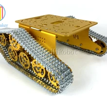 TS300 все металлические tnak, высокий крутящий момент двигателя, металлические дорожки, алюминиевый сплав умный Танк шасси автомобиля, для робота DIY, модель бака