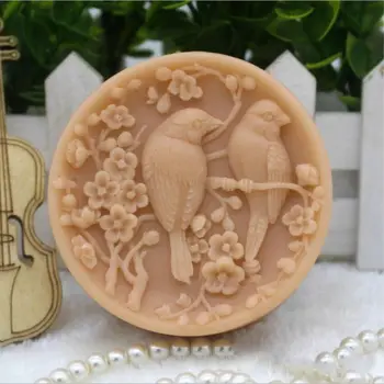 

Grainrain Silicone Soap Mold Bird Lover for Melt and Pour Soap Handmade Craft Molds
