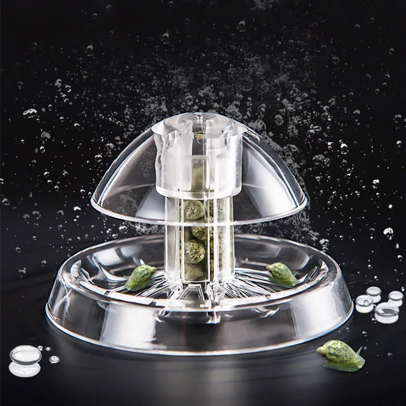 

New Aquarium Fish Tank Plastic Clear Snail Trap Catcher Plants Planarian Pest Catch Box Leech Environment Clean Tool 6cm/8cm