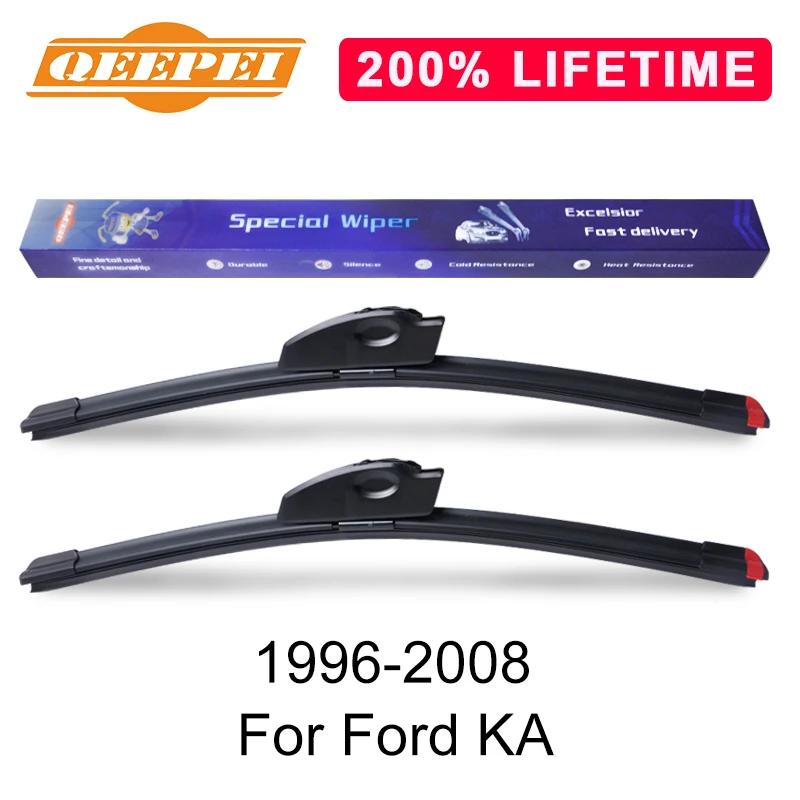 QEEPEI Replace Wiper Refill Windscreen Blades For Ford KA 1996-2008 Windshield Rubber Car Accessorie | Автомобили и мотоциклы