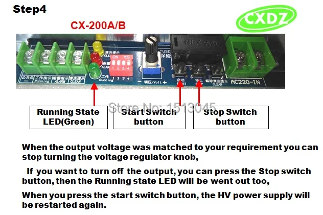 Высоковольтный источник питания 20кВ CX200B 300 Вт Двойной выход электростатический очиститель воздуха, электростатический colector, очистка воздуха