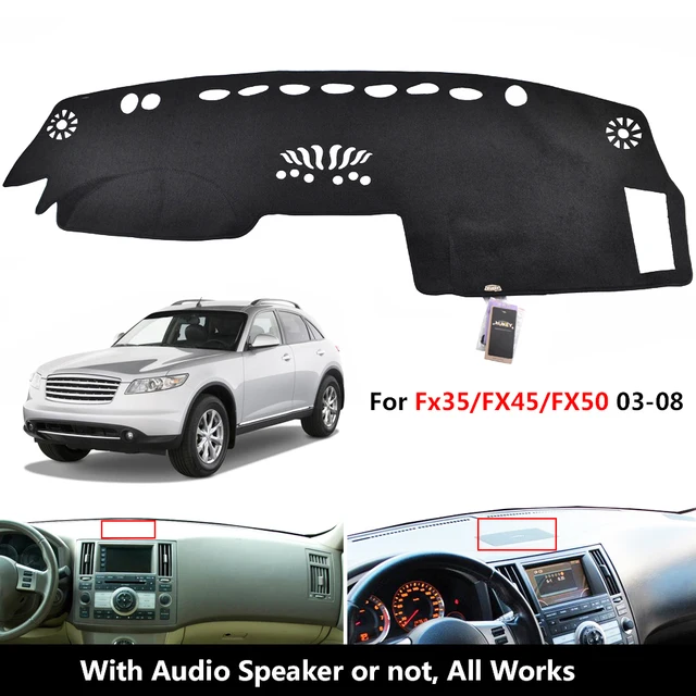Car Dash Mat For Infiniti FX35 FX45 FX50 S50 G25 G35 G37 Q40 Q60 (LHD