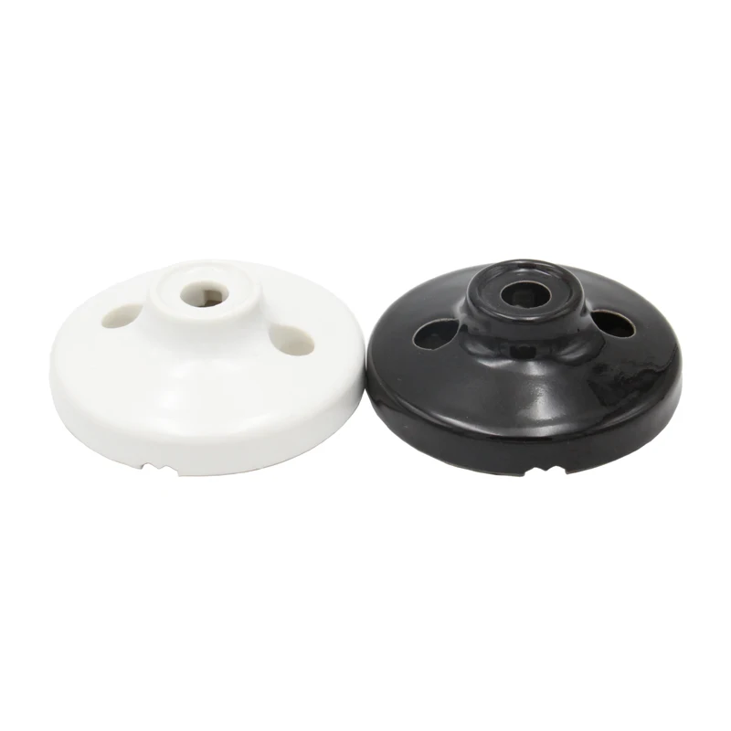 10pieces Small Ceramic Ceiling Rose Ceiling Light Mounting