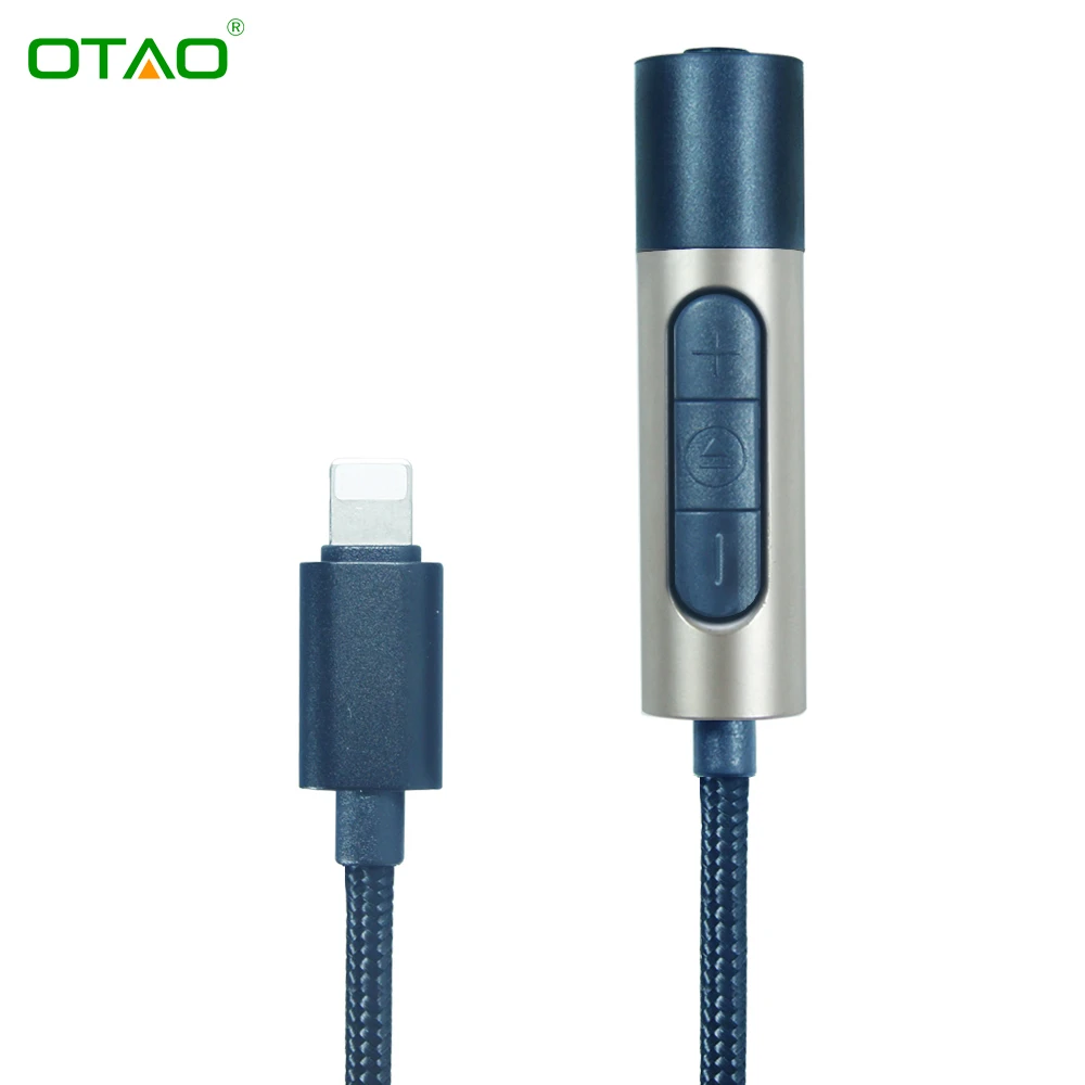 For Lightning to 3 5 mm Headphone Jack Adapter for iPhone 7 Plus Aluminium Alloy 2