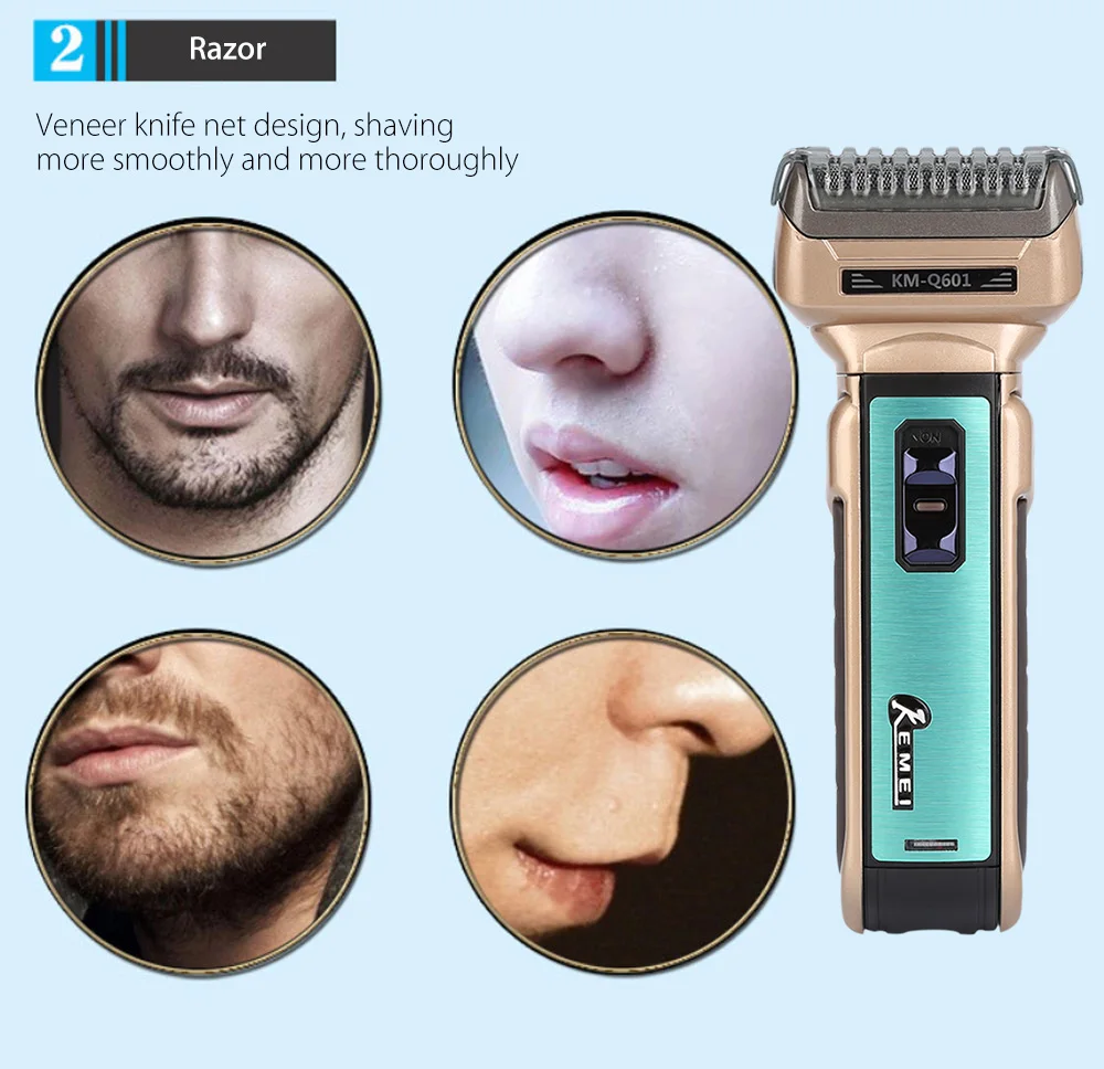KM - Q601 Reciprocating Electric Shaver Travel Use Safe Razor for Men
