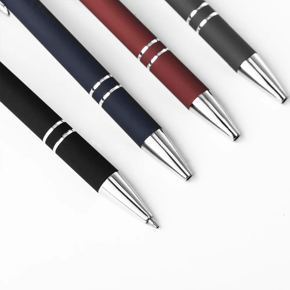 Изысканная мода кнопка шариковая ручка пресс-перо для рекламного подарка ручка металл шариковая ручка Офис Школьные принадлежности