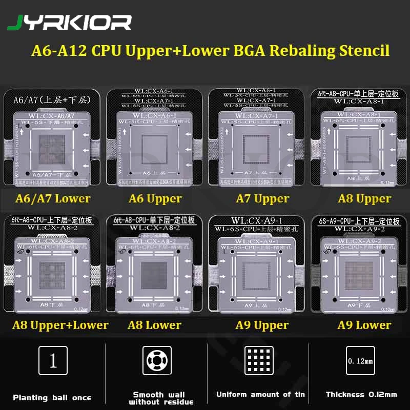 Для iPhone 5/6/6S/7/8 Plus X XS MAX XR A8 A9 A10 A11 A12 CPU ОЗУ верхний нижний завод Оловянная стальная