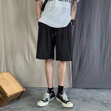 Китайский стиль мужской летний тренд корейский VersionOf TheSolidColorWildLoose индивидуальность красивый пять очков повседневные шорты