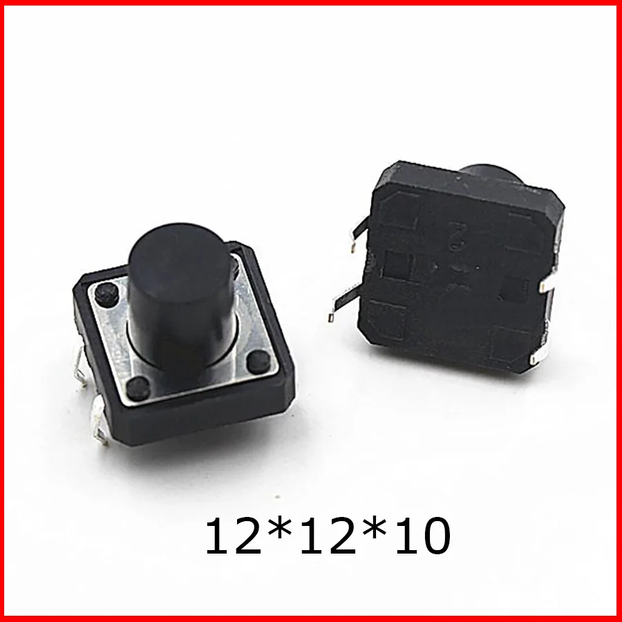 Sample,10 pcs 12*12*10mm Round Tactile Push Button Switch/Micro switch