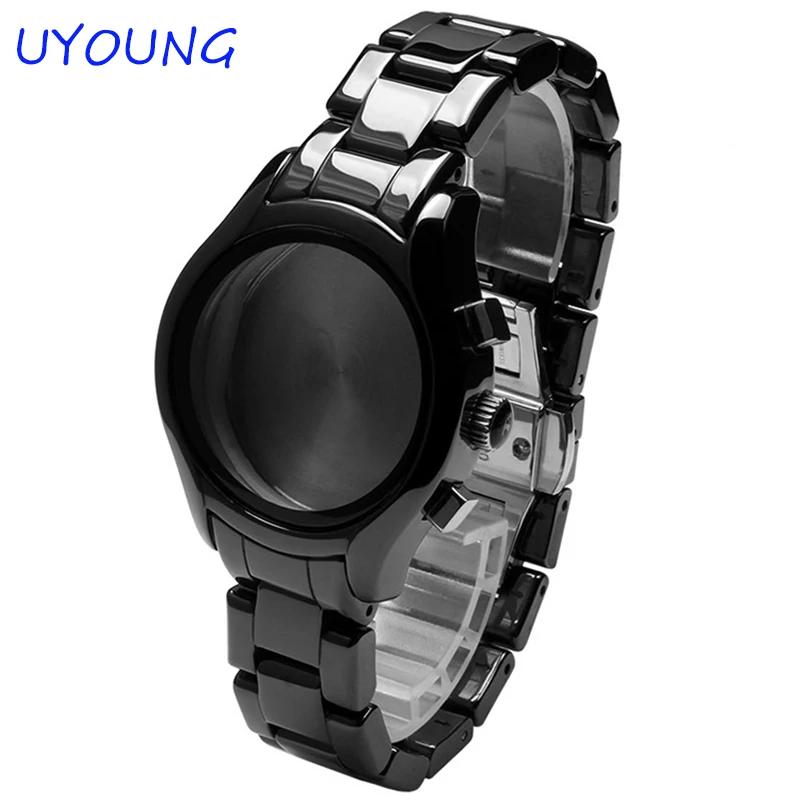 Buy Quality Black Ceramic Watch Band With Watch Case