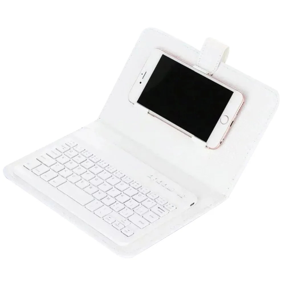 Vococal из искусственной кожи Bluetooth беспроводная клавиатура чехол Защитный чехол для iPhone iPad huawei Xiaomi samsung мобильный телефон планшет